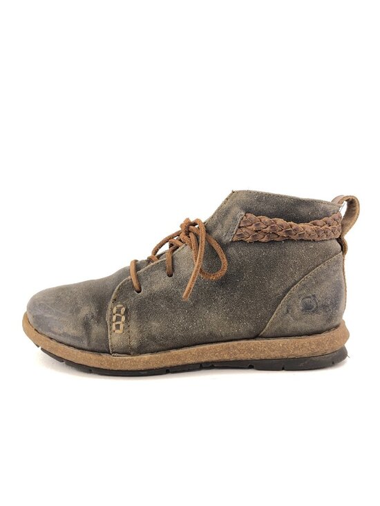 Born Shoes - Born Temple II Brown Distressed Suede Ankle Boots 9